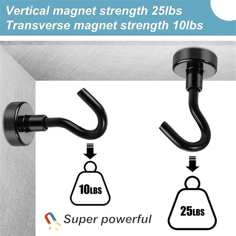 Findmag Pack Magnetic Hooks Lb Pull Extra Strong Neodymium