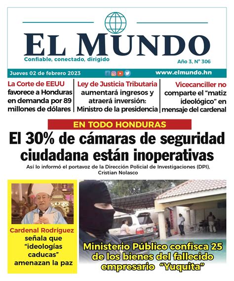 Portada Ideolog As Caducas Amenazan La Paz En Honduras Diario El