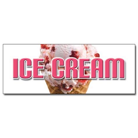 Signmission D 24 Ice Cream 24 In Ice Cream Decal Sticker 1 Kroger