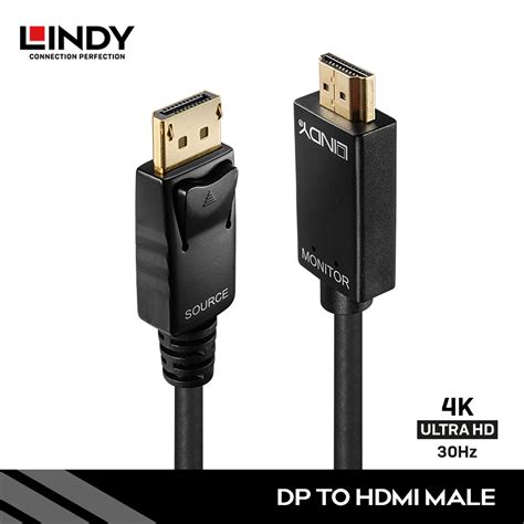 KABEL DISPLAYPORT 1.2, DISPLAYPORT TO HDMI, 2M | LINDY INDONESIA