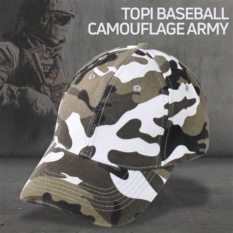 Jual Evrfelan Topi Baseball Cap Army Camouflage S8r