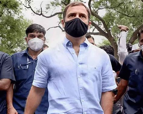 Rahul Gandhi Detained During Cong Protest Against Sonia Gandhis