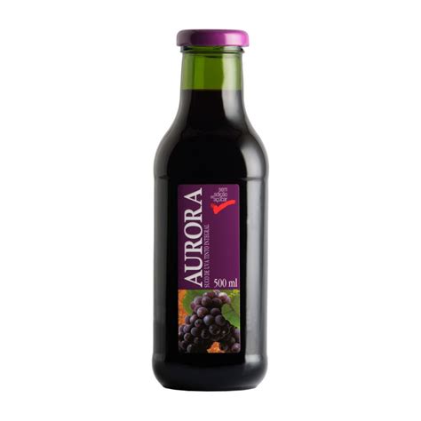 Suco Integral Uva Tinto Aurora Garrafa Ml