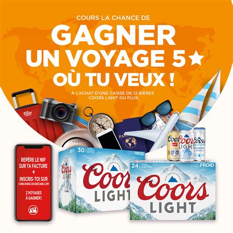 Pars En Voyage Où Tu Veux Grâce à Coors Light — Couche Tard