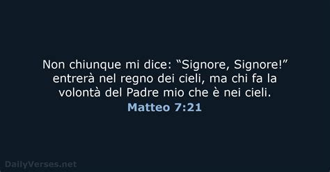 Luglio Versetto Della Bibbia Del Giorno Nr Matteo