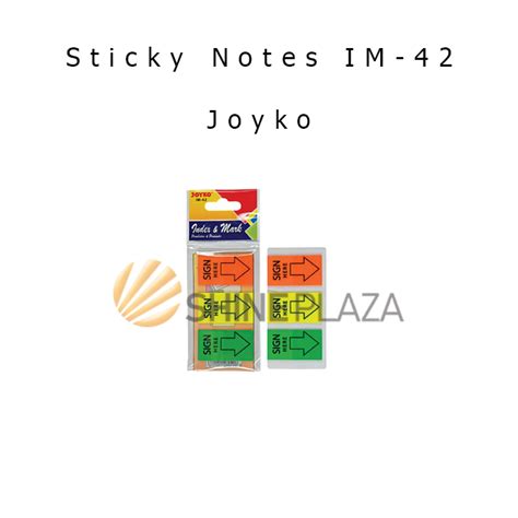 Memo Sticky Notes Sign Here Joyko Im Lazada Indonesia