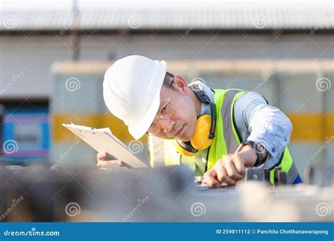 Mechanical Worker Checking Of The Battery Storage System Engineer Man