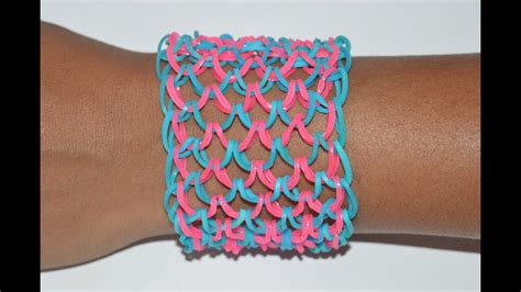 How To Make A Net Bracelet With Rainbow Loom Step By Step Instruction