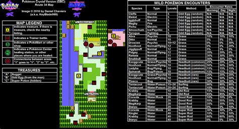 Pok Mon Crystal Route Map Png Neoseeker Walkthroughs