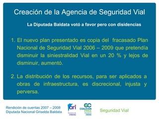 Rendición de Cuentas 2008 Diputada Griselda Baldata PPT