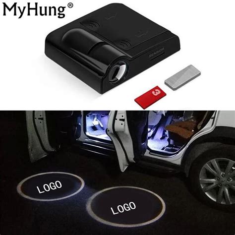 Mini 3d Led Laser Projector Light Car Door Welcome Lamp Car Logo Shadow Printer Decor Lighting