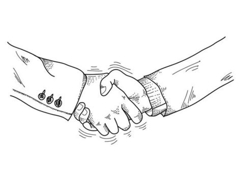 Handshake Sketch Vector Art, Icons, and Graphics for Free Download