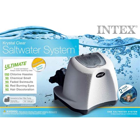 Intex Krystal Clear 3000 Gph Sand Filter Pool Pump W 15000 Gal Saltwater System 842372123822 Ebay