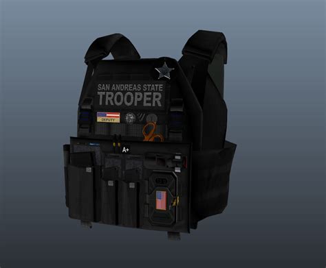 Sast San Andreas State Troopers Vest Texture Kuwu Vest V1 0 Gta 5 Mod