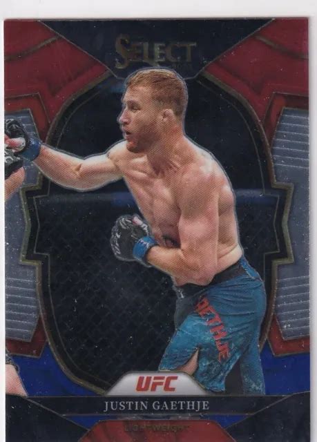 Panini Ufc Seleccione N M Justin Gaethje Concourse Rojo White