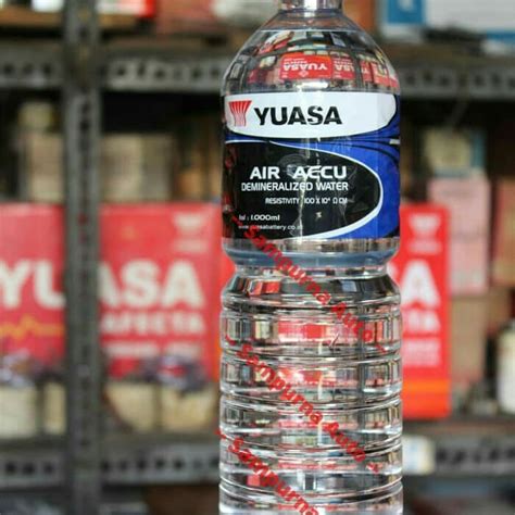 Jual Air Accu Merk Yuasa Untuk Tambah Air Aki Mobil Motor Isi 1 Liter