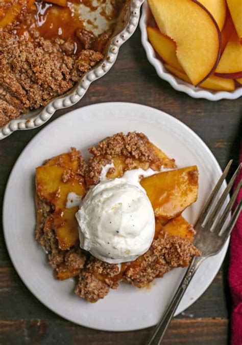 Paleo Vegan Peach Crisp Real Food With Jessica