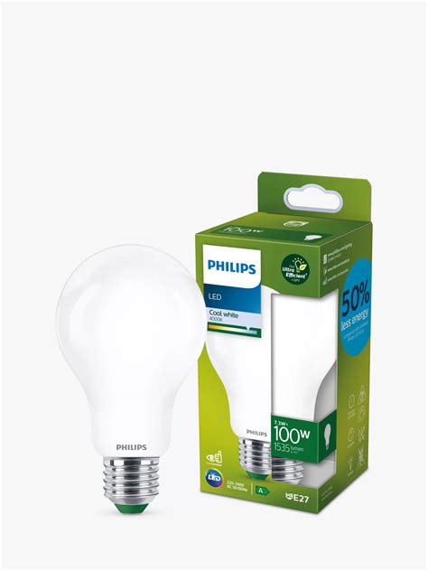 Philips Ultra Efficient 7 3W E27 LED Classic Bulb Cool White Frosted