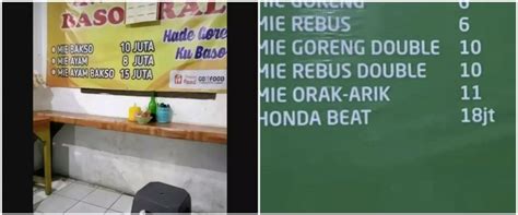 Potret Kocak Tulisan Menu Di Warung Ini Bikin Pembeli Bingung