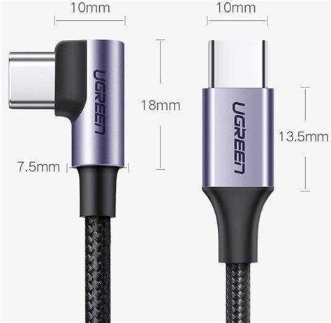 Ugreen Kampinis Kabelis C Tipo Usb C Tipo Usb Power Delivery W