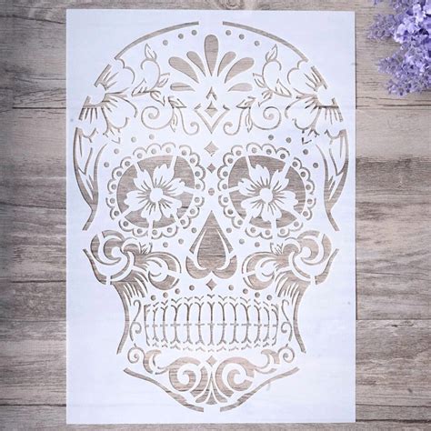 Skull Stencil for Wall Painting, Scrapbooking Stamping, DIY Scrapbooking 20810-A - Etsy