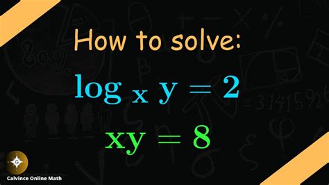 Mastering Simultaneous Equations Solving Xy And Log Y Step By