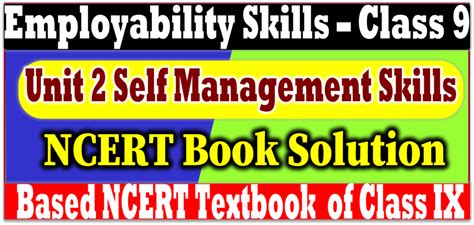 Class Employability Skills Unit Ict Skills Ncert Book Solution