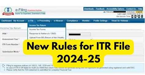 New Rules For Itr File New Form And Itr Form New Tax