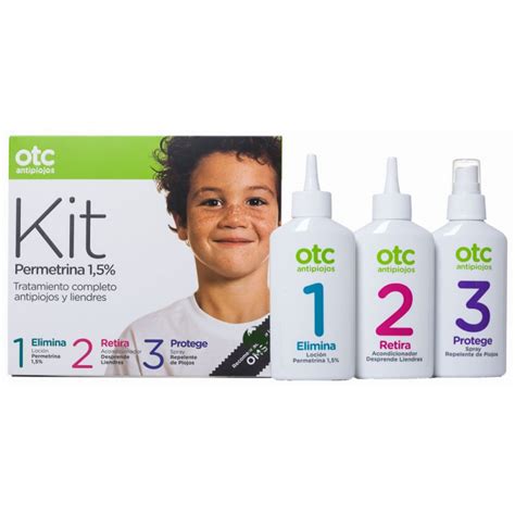 Otc Pack Tratamiento Completo Antipiojos Permetrina 15 Loción Champú