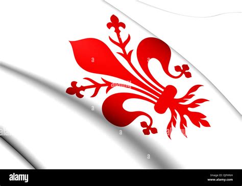 Flag of Florence, Italy. Close Up Stock Photo - Alamy