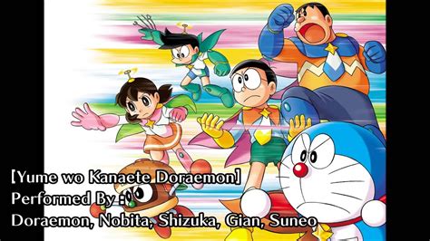 Yume Wo Kanaete Doraemon Characters Version Doraemon Opening Song