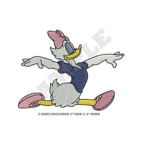 Daisy Duck Ballet Machine Embroidery Design - Etsy