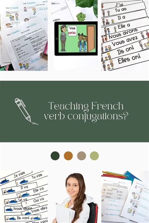 French Verb Conjugation Worksheets Slideshows And Word Walls