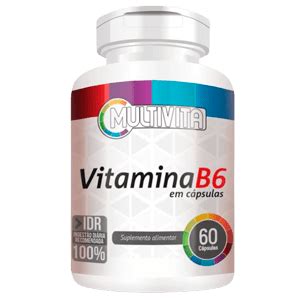 Vitamina B6 60 Cápsulas de 500mg Flora Nativa do Brasil Dicas da Dra