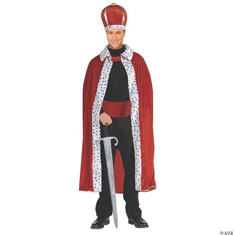 Mens Robe And Crown King Costume Halloween Express