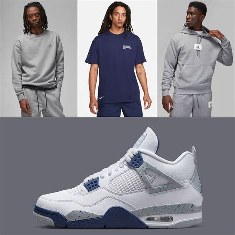 Air Jordan 4 Midnight Navy Shirts Hats Clothing and Outfits