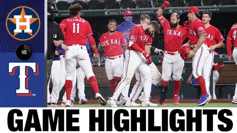 Astros vs. Rangers Highlights