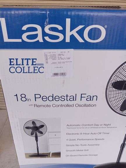 Lasko Inch Pedestal Fan Sierra Auction Management Inc