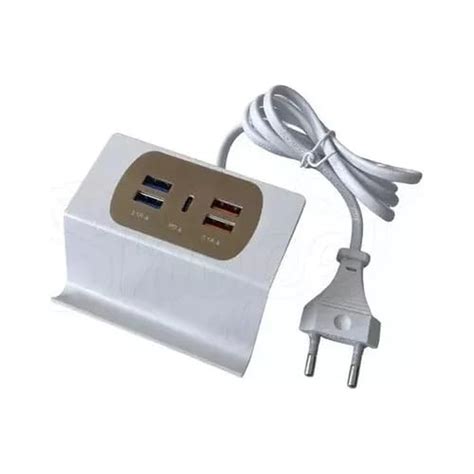Ripley - CARGADOR USB 4 PUERTOS CARGA RAPIDA 
