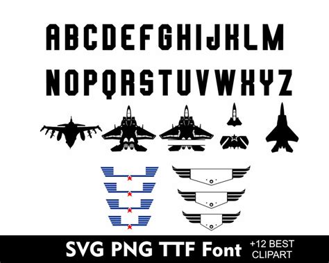 Fighter Jet Alphabet Svg Top Jet Font Navy Alphabet Navy Jets Etsy