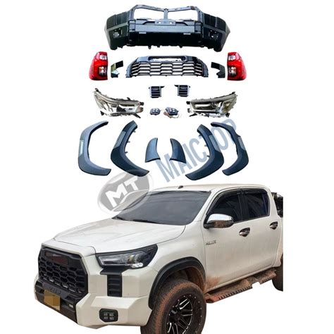 Maictop Car Accessories Modified Front Bumper Grill Bodykit For Hilux