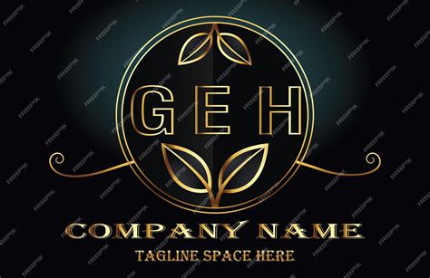 premium vector geh letter logo