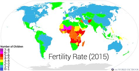 Fertility Rate (2015) - Vivid Maps