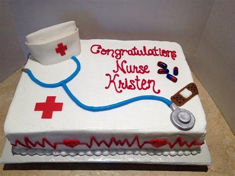 Nursing Graduation Cake Decorated Cake By Dee Cakesdecor