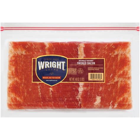 Wright Brand Thick Sliced Hickory Smoked Bacon Lb Source