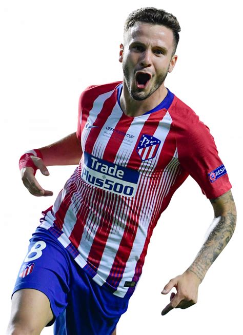 Saul Niguez Atlético Madrid football render FootyRenders