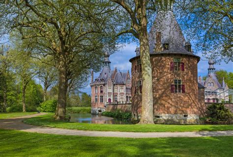 Ooidonk Castle in Belgium stock photo. Image of flanders - 113543850