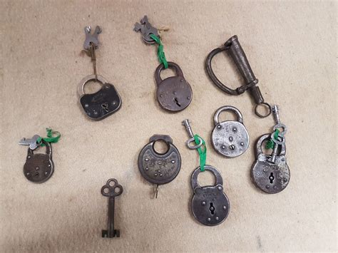 Antique Locks - Most with Keys