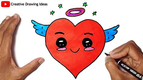 How To Draw A Heart Step By Step Easy Love Heart Drawing Ideas For