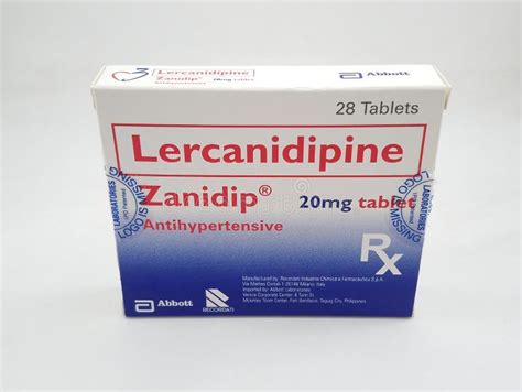 Lercanidipine Zanidip Antihypertensive Tablet In Manila Philippines